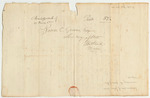 Communication of Joshua Gould Recommending the Pardon of Isaac Wedgewood