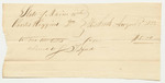Charles Higgin's Bill for Tin Tubes, Paid by Joshua Tolford