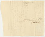 Ebenezer Scibner's Bill for Transporting Joseph Sockbason to Boston and Back