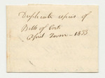 Bills of Cost at the Supreme Judicial Court in York County, April Term 1833