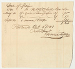 N. Mitchell's Bill for Paper, Paid by Joshua Tolford