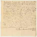 Certificate of the Judgement in State vs. Joshua Chamberlain