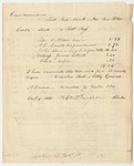 Bills of Costs at the Supreme Judicial Court in Cumberland County, November Term 1831