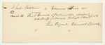 Receipts from the Account of Roscoe G. Greene, Secretary of State, for Contingent Expenses
