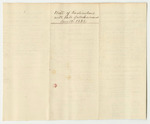 Bill of Particulars to Accompany Bill of Whole Amount of Costs in Criminal Prosecutions at the Court of Common Pleas in Lincoln County, December Term 1831