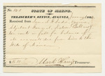 Treasurer's Office Receipt from Samuel G. Ladd, Adjutant General, for Balance of All Accounts Due From Him to the State of Maine
