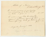 Account of Charles Peavey, for Contracting the Gunhouse in Calais and Settling the Account of Peter Goulding, Passamaquoddy Indian Agent