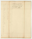 Schedule of Notes Taken for Timber Cut by Trespass and for Grass Cut by Permission in 1832