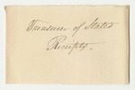 Receipts from the Treasurer of Maine for Sale of Public Lands in 1832
