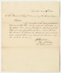 Communication from S.G. Ladd, Enclosing His Successor, Joseph Sewall's Receipt of the Property of the State