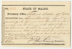 Receipt from Thomas Clark, Esq., Agent Appointed to Collect and Pay the Balances Due the State on Account of Fines, Forfeitures, and Bills of Costs
