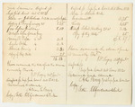 Bill of Costs at the Supreme Judicial Court in Oxford County, October Term 1832