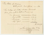 Account of Joseph Chandler, Augusta Postmaster, for Postage