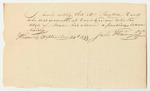 Certificate of John Thwing for the Pension of Thurston Card