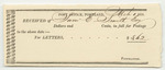 Postland Post-Office Receipt for Postage, Paid by Samuel E. Smith