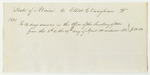 Account of Elliot G. Vaughan, Clerk in the Secretary of State's Office