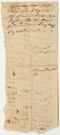Bill for Provisions for Laying Out the Houlton Road, Paid by William Vance