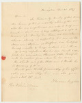 Letter from Theodore Ingalls in Behalf of Richard G. Bailey, for His Son to Continue at the American Asylum at Hartford