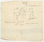 Receipts from the Account of David White, Agent for Repairing the Canada Road