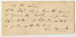 Note from William French to the Warden, Requesting Him to Forward His Petition for Pardon