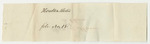 Houlton Road File No. 15 from the Account of the Land Agent