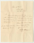 Communication from John Hodgdon, Land Agent, Transmiting His Accounts for the Year 1835