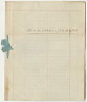 Sheets No. 1-13 from the Account of the Land Agent for the Year 1837