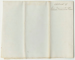 Account of Levi Weymouth, for Persons Committed to the House of Corrections in Portland for the County of Cumberland and Their Board from June 6th to December 7th 1837