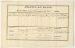 Return of Officers Elected to Fill Vacancies in the First Division of the Militia of Maine