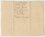 Account of John C. Page, Keeper of the Gaol in Norridgewock in the County of Somerset, for the Support of Prisoners Therein Confined Upon Charges and Convictions of Crimes or Offences Committed Against the State from February 16th to March 20th 1839