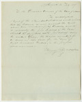 Henry Richardson's Request for a Warrant in His Favor as Agent of the Penobscot Tribe