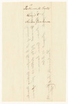 Parlinus M. Foster's Receipt for the repairs at the Anson Gun House