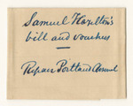 Samuel Hazelton's Bill and Vouchers for Repair of the Portland Arsenal