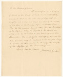 Memorial of Jedidiah Gordon requesting that his daughter may be continued another year at the American Asylum at Hartford as a Beneficiary of the State