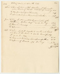 Account of Allen H. Cobb, for Services and Expenses as One of a Committee on the Subject of the State Prison