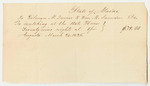 Gilman Turner and William M. Saunders' Bill for Watching the Public Buildings During This Session of the Legislature