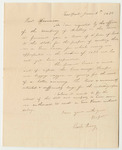 Communication from Charles Peavey, Relating to the Erection of a Gun House in Eastport
