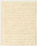 Communication from Jonas Farnsworth, Agent of Passamaquoddy Indians, Requesting an Advance for Building a Church for the Passamaquoddy Tribe of Indians
