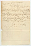 Communication from Mechach Humphrey, in Favor of the Petition for a New Regiment in Dansville
