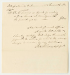 Drummond Farnsworth's Bill for Services as Agent for Erecting a Gunhouse in Norridgewock