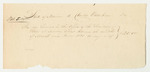 Accounts of Charles Waterhouse and Bowen C. Green, Clerks in the Secretary of State's Office