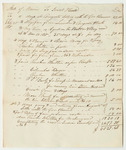 Account of Israel Heald, Agent for the Baring and Houlton Road