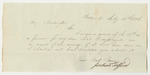 Note from Joshua Tolford, Kepper of the Public Property at the State Arsenal, to Asa Redington, Relating to Payment for His Men