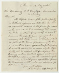Communications Between R.P. Dunlap and A.B. Thomspon, Relating to a Warrant for Repairs at the State Arsenal
