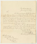 Communication from Benjamin F. Butler, Acting Secretary of War, Relating to the Jurisdiction of the Land in Augusta