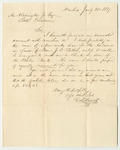 Communication from George S. Smith, Treasurer of Washington County, Forwarding His Account