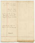 Account of Joseph Philbrick, Somerset County Treasurer