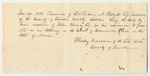 Jeremiah Bailey's Receipt for John Hussey's Admission Fee to Practice Law at the Court of Common Pleas in Lincoln County