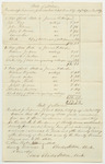 Bills of Cost at the Supreme Judicial Court in Penobscot County, October to December Term 1837