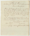 General Bill of Costs at the Supreme Judicial Court in Cumberland County, April Term 1838